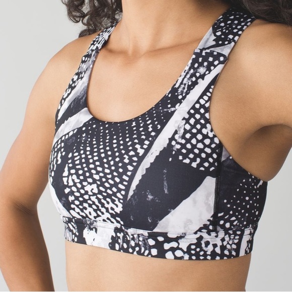 Lululemon All Sport Bra III in Static Mist White & Black • 4 - Picture 2 of 10